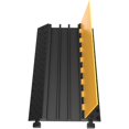thumbnail image 5 of VEVOR 3-Channel Rubber Cable Protector Ramp, 1 Pack, 44000 lbs Load Capacity, Heavy Duty Speed Bump for Driveways and Parking Lots, 5 of 11