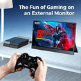 thumbnail image 7 of JEEJIA Portable Monitor for Laptop, 15.6 Inch, 1080P FHD, w/Adjustable Stand, USB-C/HDMI Plug & Play, Travel Edition, 7 of 7