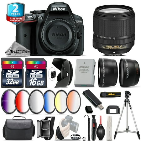 Nikon D5300 DSLR Camera + AFS 18-140mm VR + 6PC Graduated Filter - 48GB