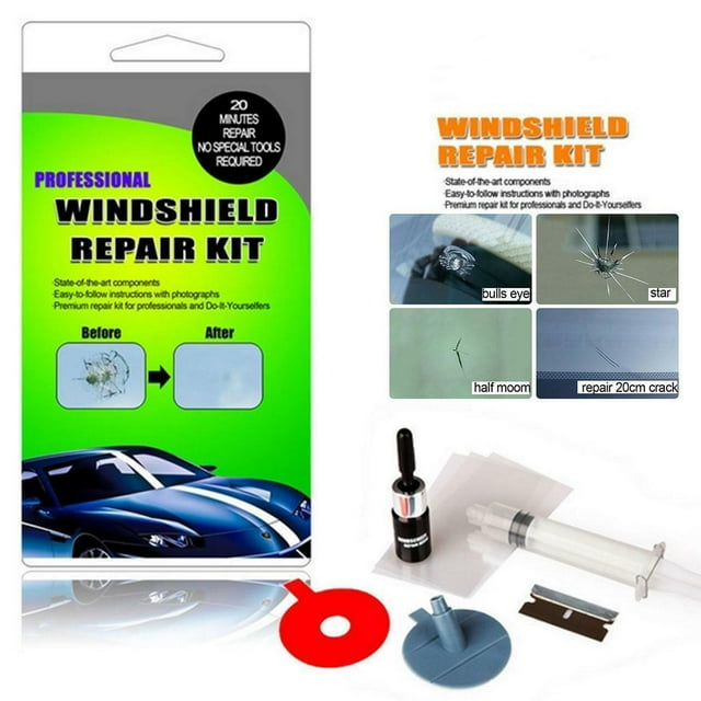 Nouvel Outil de Réparation de Pare-Brise de Voiture DIY Kit de Réparation de Pare-Brise pour Éclats de Roche et Fissures