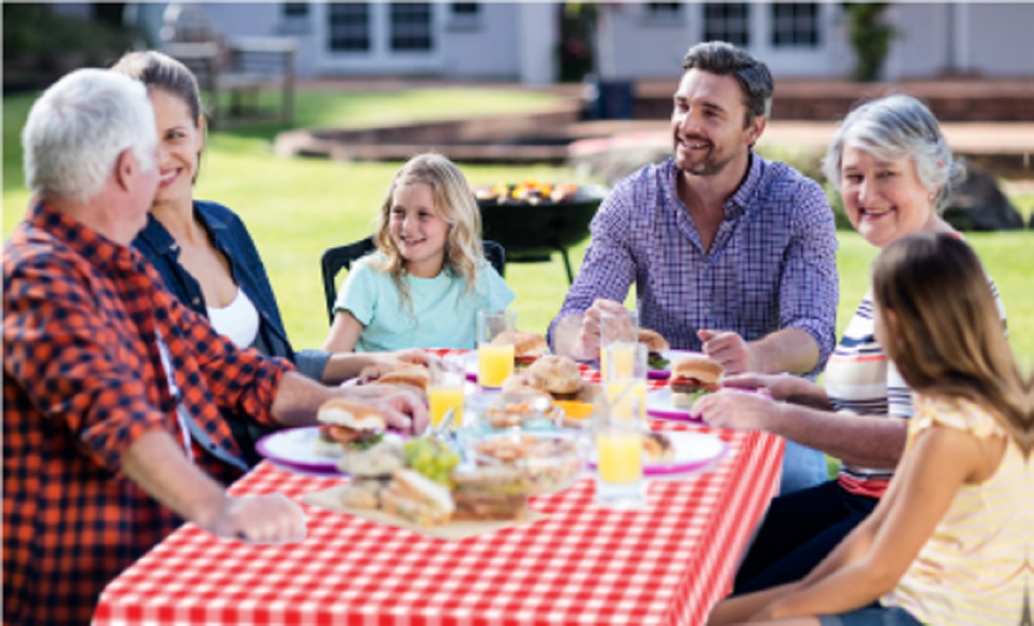 Sorbco Insect Repellent Table Cover, White/Red, 54" x 90"