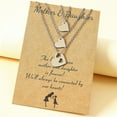 thumbnail image 4 of Visland Matching Love Heart Mother Daughter Pendant Chain Necklace Couple Gift Family Mom Jewelry, 4 of 4