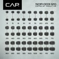 thumbnail image 6 of (2 pack) CAP Barbell Coated Hex Dumbbell, Single 40 lbs, 6 of 8