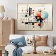 thumbnail image 1 of Designart Large Abstract Suprematism framed wall Art, Geometric Metamorphosis Colorful Suprematism , Abstract Suprematism framed wall art decor, Multi-Color Modern Gold framed wall art, Gold Frame, 1 of 5