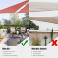 thumbnail image 3 of Yescom 2 Pack 20 Pi 97 % Bloc UV Triangle Voile d'Ombrage Extérieur Patio Arrière-Cour, 3 of 11