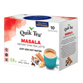 thumbnail image 2 of QuikTea Instant Masala Chai Tea Latte – 10 Count, Classic latte with a hearty mix of traditional chai spices, low Caffeine, No artificial colors, flavors or preservatives – Just Add Hot Water, non-GM, 2 of 9