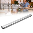 thumbnail image 4 of Desk Receipt Holder, Bill Orders Ticket Holder Tab Aluminium Display Rail for Restaurant Cafes Pubs Bars Silver Kitchen Slide Check Rack[30cm], 4 of 9