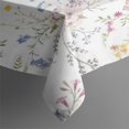 thumbnail image 3 of Pioneer Flower Floral Print Pattern Rectangle Tablecloth 60"x84",Waterproof Polyester Rectangle Table Cloth, Wipeable Spillproof Polyester Tablecloth for Dining, Camping, Indoor and Outdoor, 3 of 5