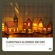 thumbnail image 3 of KAMUGO 3 Pack Decoración de la Casa de Pueblo de Navidad LED Decoración de Navidad de Madera Luminosa, 3 of 7