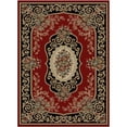 thumbnail image 3 of Mayberry Rug HT9970 5X8 5 ft. 3 in. x 7 ft. 7 in. Home Town Lyon Claret Area Rug, Ivory, 3 of 3