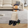 thumbnail image 3 of LOVIVER Backpack Trolley Compact Telescopic Rod Hand Cart for Travel Office Shopping Black, 3 of 8