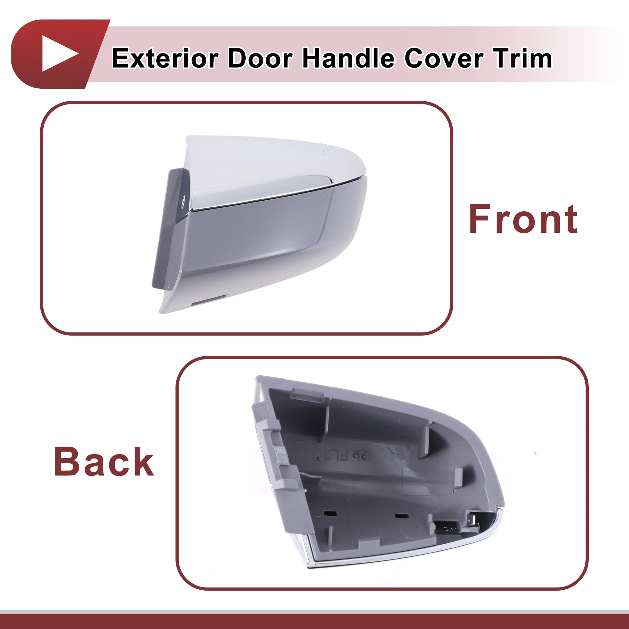 Unique Bargains Front Left Exterior Door Handle Cover for Kia Sportage 2016-2022