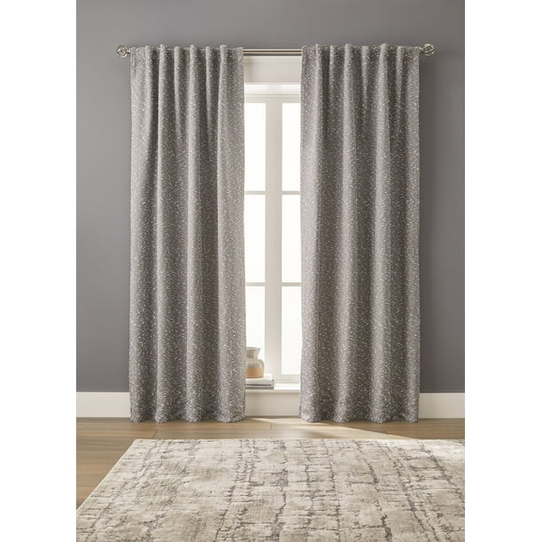 Better Homes Gardens Traditional Rod Pocket Blackout Curtain Panel 50 X 84 Com Better Homes Gardens Traditional Rod, Grey And Beige Blackout Curtains