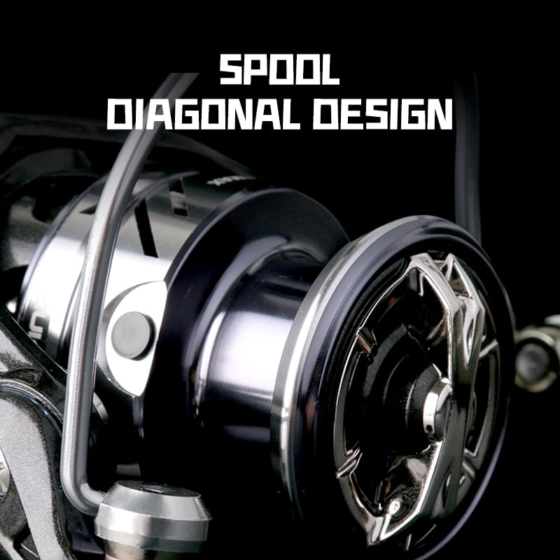 New arrival Saltwater Fishing Reel Spinning 2000-7000 3+1BB 5.2:1 Max Drag 15KG Metal Knob Water-Proof Reels