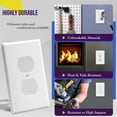 thumbnail image 6 of ENERLITES Mid-Size Duplex Receptacle Outlet Wall Plate, Electrical Outlet Covers Plates, Midway Size 1-Gang 4.88" x 3.11", Polycarbonate Thermoplastic, UL Listed, 8821M-W-10PCS, White (10 Pack), 6 of 6