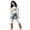 j42-White, variant on Girls Summer Outfits 2 Piece Set Kids Fashion Lace Patchwork Cartoon Cat Print Short Sleeve Tee Tops Solid Color Denim Shorts Cute Comfortable Breathable Casual Wear,4-5 Years