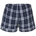 thumbnail image 3 of Women's Boxercraft Navy Cal Bears Flannel Shorts, 3 of 3
