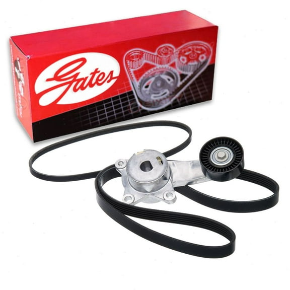 Gates Complete Serpentine Belt Drive Component Kit compatible with Ford Fusion 3.0L V6 2010-2012