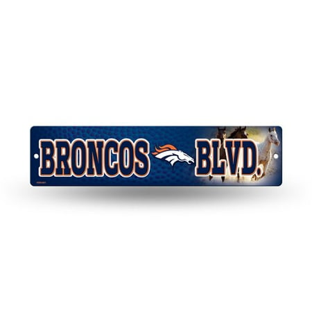 Rico Industries Broncos High-Res Street Sign
