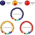 thumbnail image 2 of Pulseras de chakras de 3 a 12 piezas Yuxing para mujer piedras curativas cristales 8 mm, 2 of 5
