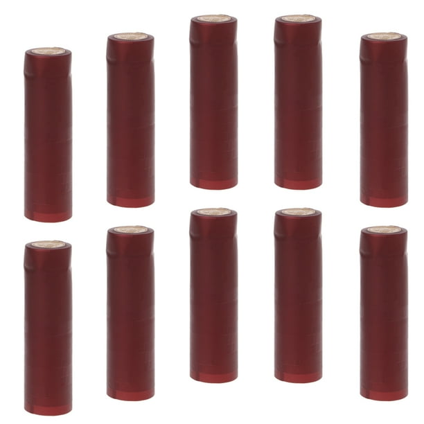 100 cápsulas termorretráctiles de PVC con tapa desprendible para botellas y vinificación. Borgoña 32mm