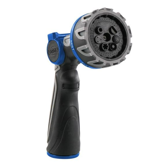 Orbit 7015327 Q-Series 7 Multi-Pattern Metal Hose Nozzle, Blue