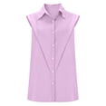 thumbnail image 4 of Womens Tank Tops Daily Casual Linen Shirts Sleeveless Shirts Tops Casual Blouses Loose Fit Shirt Tank Summer, 4 of 6
