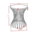 thumbnail image 2 of Chelsea Accent Table, White/Gold, 2 of 3