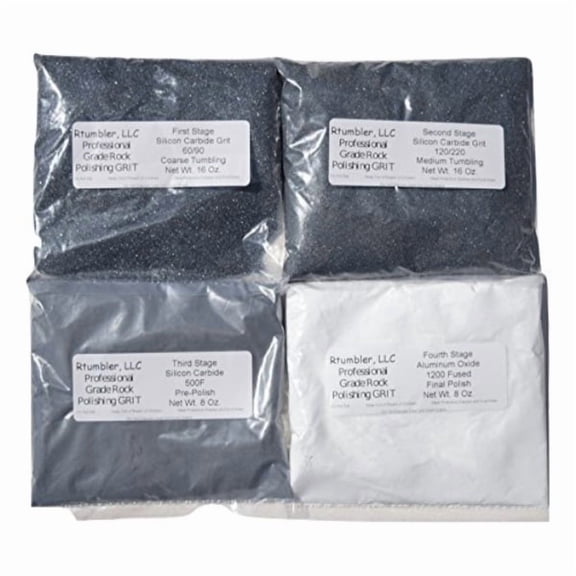 Rock Tumbler Grit for 15 Pound Tumbler