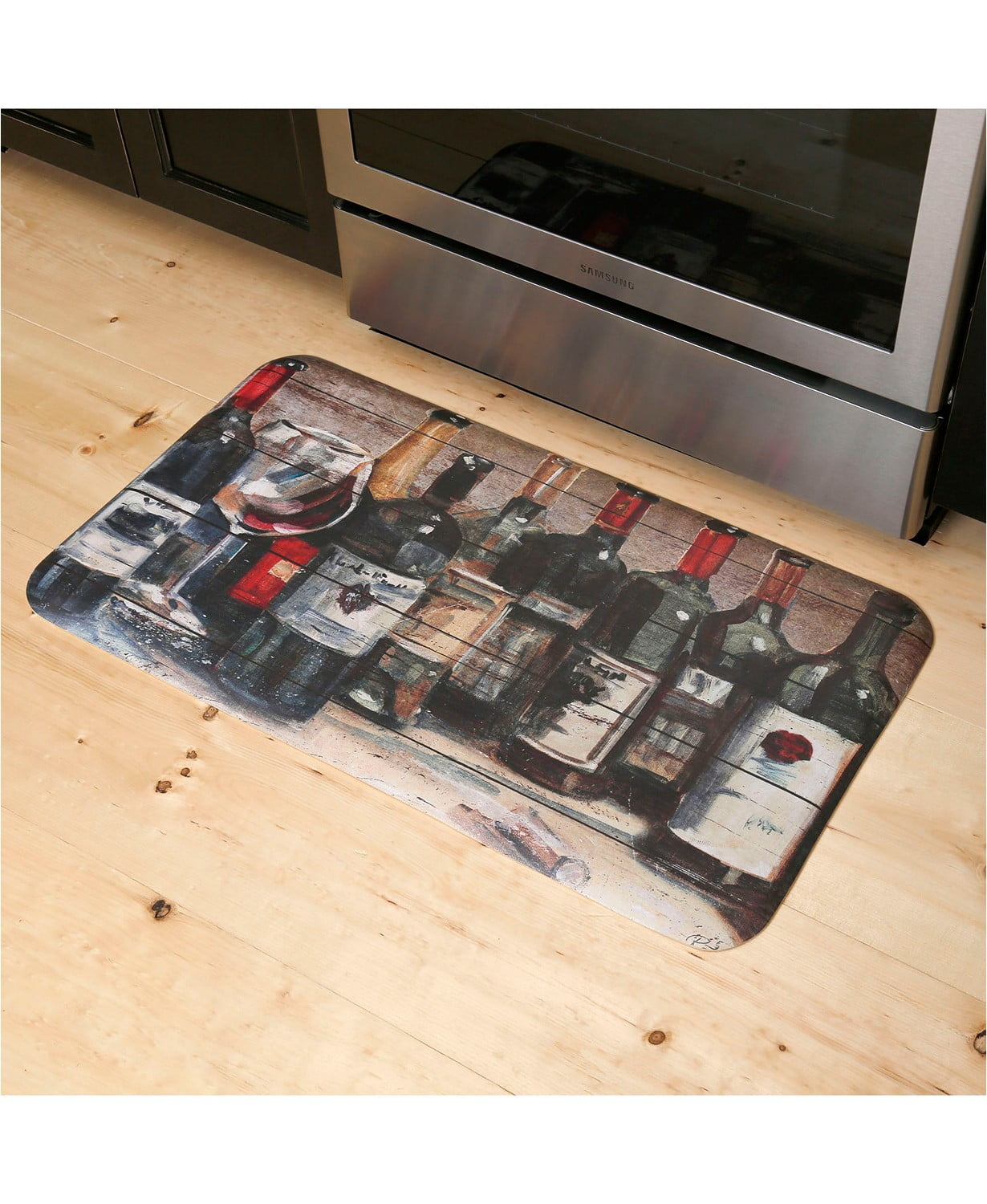 Oversized Comfort Series 20"x36" Antifatigue Kitchen Mats (PK12Assorted Wines)