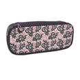 thumbnail image 2 of Lsque Black Snake Printed Big Capacity PU Leather Pencil Case Large Pencil Pouch Stationery Pen Bag Pencil Holder for Teen, 2 of 6