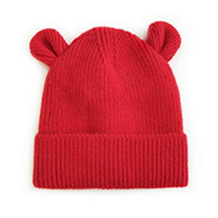 

Zlekejiko Baby Girls Boys Soft Warm Knit Hat Kids Winter Hat With Hood Cap