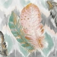 thumbnail image 3 of Pinto, Patricia 15x15 Black Modern Framed Museum Art Print Titled - Ikat Feathers II, 3 of 5