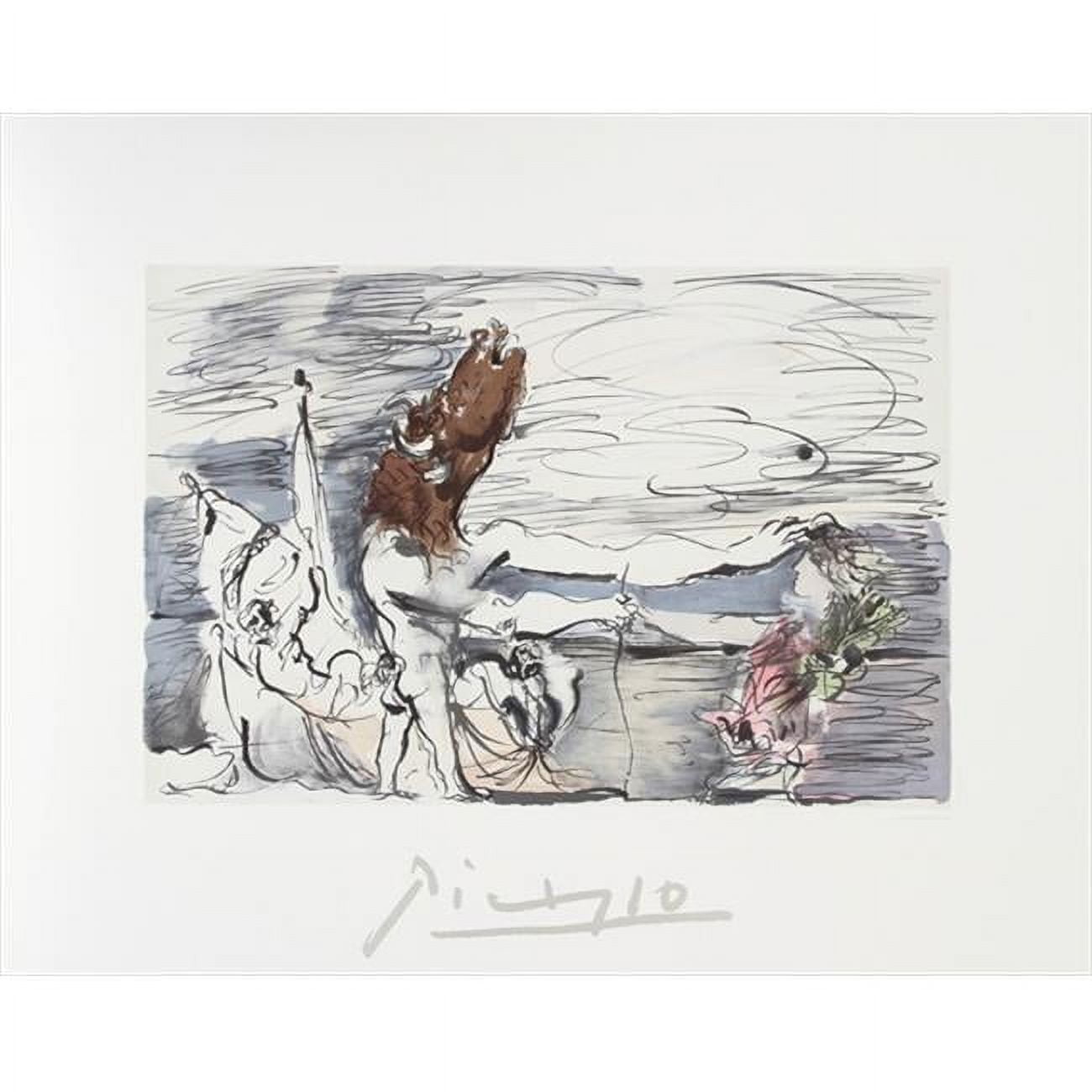 Pablo Picasso 2073 Quatre nus au harem- Lithograph on Paper 29 In