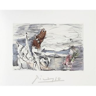 Pablo Picasso 2073 Quatre nus au harem- Lithograph on Paper 29 In