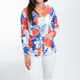 thumbnail image 4 of Elsie & Zoey Gemma XL Stretch Long Sleeve Floral Blazer for Women, 4 of 7