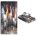 thumbnail image 7 of Coolnut Colorful Rooster Bathroom Towel Set Absorbent Soft 3-Piece Bath Towel Hand Towel Washcloth Decorative Towels for Bathroom Gym Hotel Beach Swimming Pool Washcloth Gift, 7 of 7