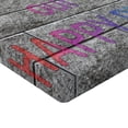 thumbnail image 2 of Ambesonne Saying Fitted Sheet 2 Pcs Set, Motivation Saying Bricks, Queen, Multicolor, 2 of 3