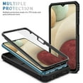 thumbnail image 4 of Dteck Samsung Galaxy A12 Case, Slide Camera Lens Protector Cover Magnetic Ring Holder Kickstand Rugged Shockproof Case for Samsung Galaxy A12,Black, 4 of 11
