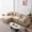 Coffee, variant on LUCKHAO 105" Modular L-Shaped Sectional Sofa, 3 Seater with Ottoman, Chenille Fabric Cloud Couch with Solid Wood Frame