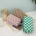 thumbnail image 5 of Checkered Cosmetic Bags Cute Zipper Travel Toiletry Storage Pouch, 5 of 5