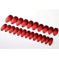 thumbnail image 1 of 24pcs Stiletto False Nails Almond Fake Nails Acrylic Long Tips 12 Sizes with Glue (Matte Metallic Red), 1 of 7
