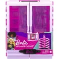 thumbnail image 7 of Barbie Closet, Kids Toys, Barbie Fashionistas Playset, 6 Hangers, 7 of 7