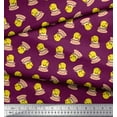 thumbnail image 3 of Soimoi polyester Crepe Fabric Cup,Plate & Chick Cartoon Fabric Prints By Yard 42 Inch Wide, 3 of 3