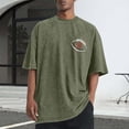 thumbnail image 1 of Tops para hombre, blusas y camisas de cuello redondo y manga corta para hombre, camisetas deportivas informales con estampado desgastado para hombre, blusas de cuello redondo y manga corta para hombre, 1 of 5