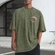 thumbnail image 1 of Tops para hombre, blusas y camisas de cuello redondo y manga corta para hombre, camisetas deportivas informales con estampado desgastado para hombre, blusas de cuello redondo y manga corta para hombre, 1 of 5