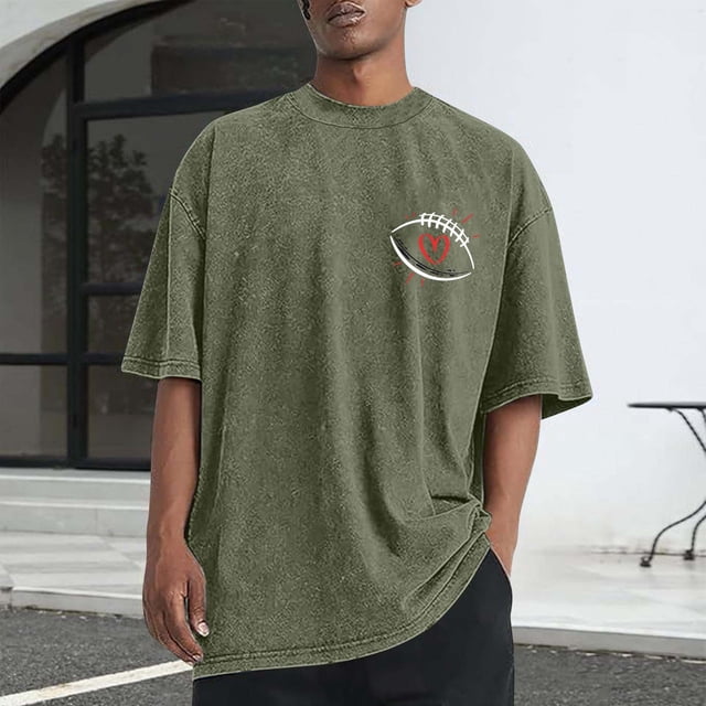 Tops para hombre, blusas y camisas de cuello redondo y manga corta para hombre, camisetas deportivas informales con estampado desgastado para hombre, blusas de cuello redondo y manga corta para hombre
