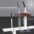 thumbnail image 4 of Soozier Adjustable Steel Seated Calf Raise Exercise Strength Training Gym Equipment, Brown, 4 of 9