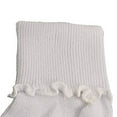 thumbnail image 2 of Sierra Socks Baby Girls Single Cuff with Ripple Non Skid Seamless Toe Kids Toddlers 3 Pairs Socks (White), 2 of 7