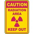 thumbnail image 1 of 27X20 CM Radiation Area Keep Out Vinyl Self Adhesive Sticker Pack of 4, 1 of 1